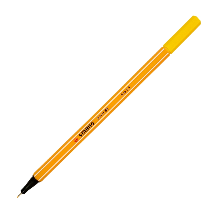 Marcador Microfibra Stabilo Point 88 Amarillo 88-44 Art.3589